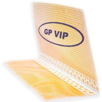Кутник перфорований. ПВХ GP GOLD з сіткою 10х10см 160г/м.кв 3 м